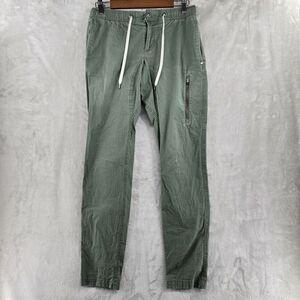 Vuori Pants Mens Small Green Ripstop Climber‎ Tapered Elastic V412 Stretch